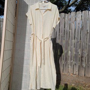 Loft Outlet linen/viscose shirt dress